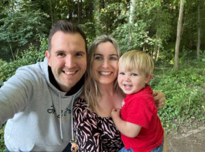 Luke, Lauren of Music Monsters with their son